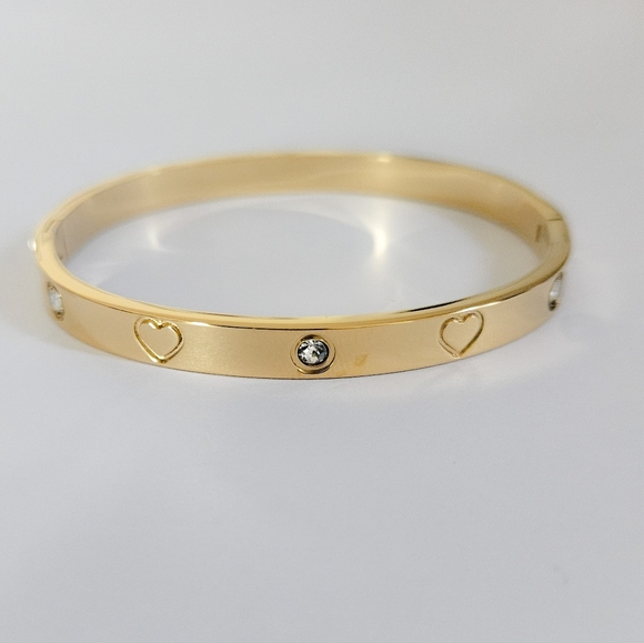 18k gold plated stainless steel bangle for women - Picture 7 of 7